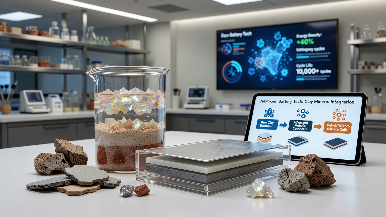 Uncovering Rare Clay Minerals' Role in Next-Generation Battery Technologies